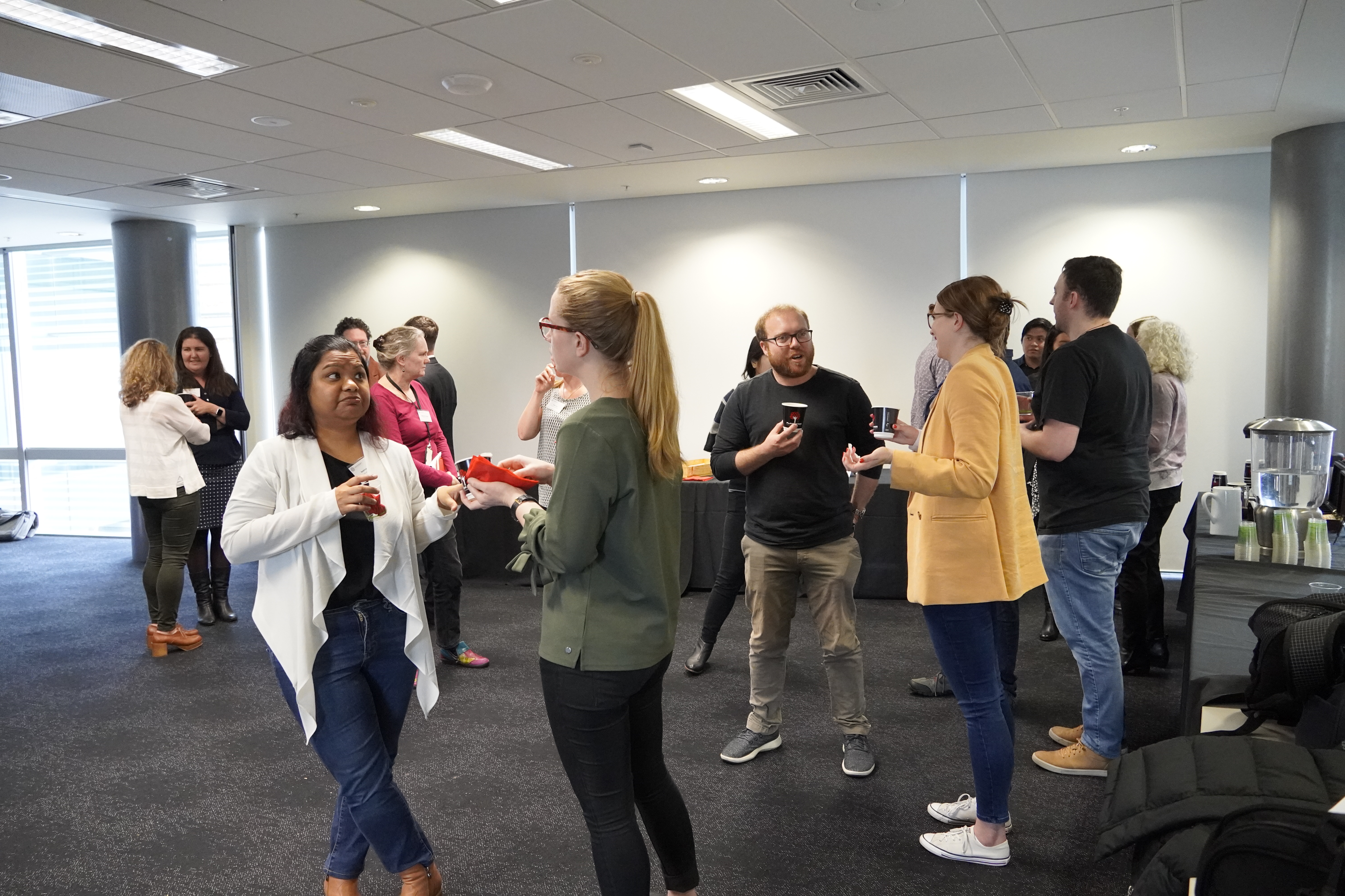 Networking at MWC Commercialisation workshop June 2021